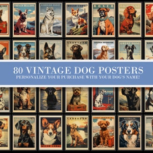 Customizable Pet Portrait, Set of 80, Bundle, Personalized Dog Illustration, Dog Wall Art, Pet Memorial Ideas, Digital, Christmas Gift