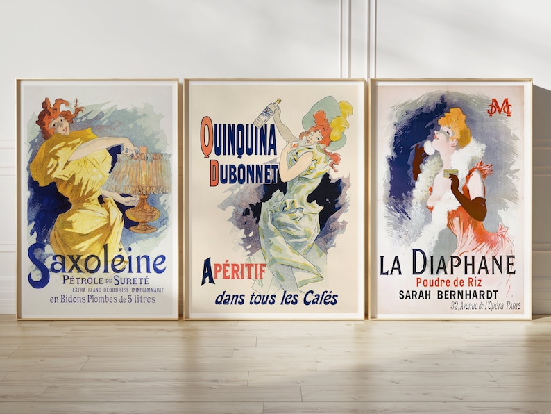 50 Printable Classic Vintage French Posters, Art Prints for Home Decor, Poster Collection Bundle, Instant Digital Download, Paris, France image 6