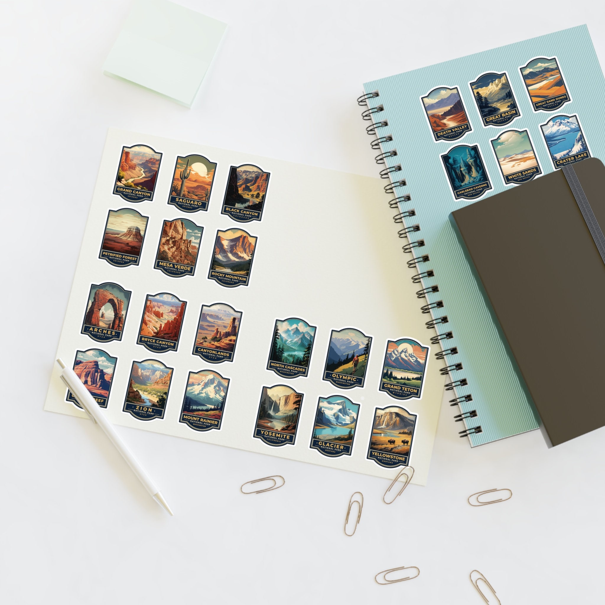 24 National Parks Stickers | Pack 02 | Nature Stickers | Adventure ...