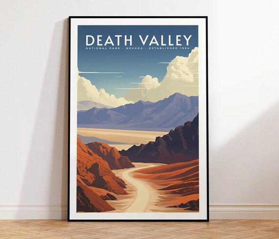 Death Valley National Park Vintage Travel Poster, Print at home | Wall Art | PRINTABLE Wall Art | Digital Print | Instant Art, California