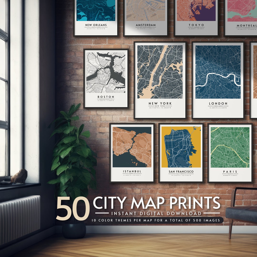 50 City Maps Collection City - Il 1080xN.6226670138 7w7v 