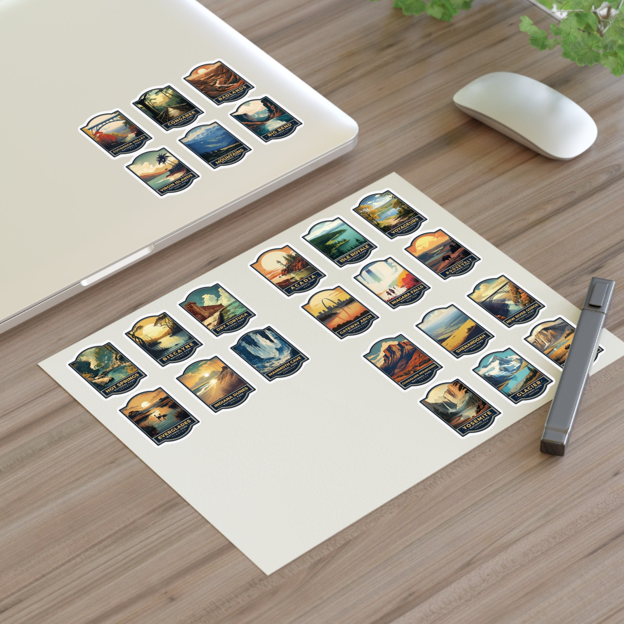24 National Parks Stickers | Pack 03 | Nature Stickers | Adventure ...
