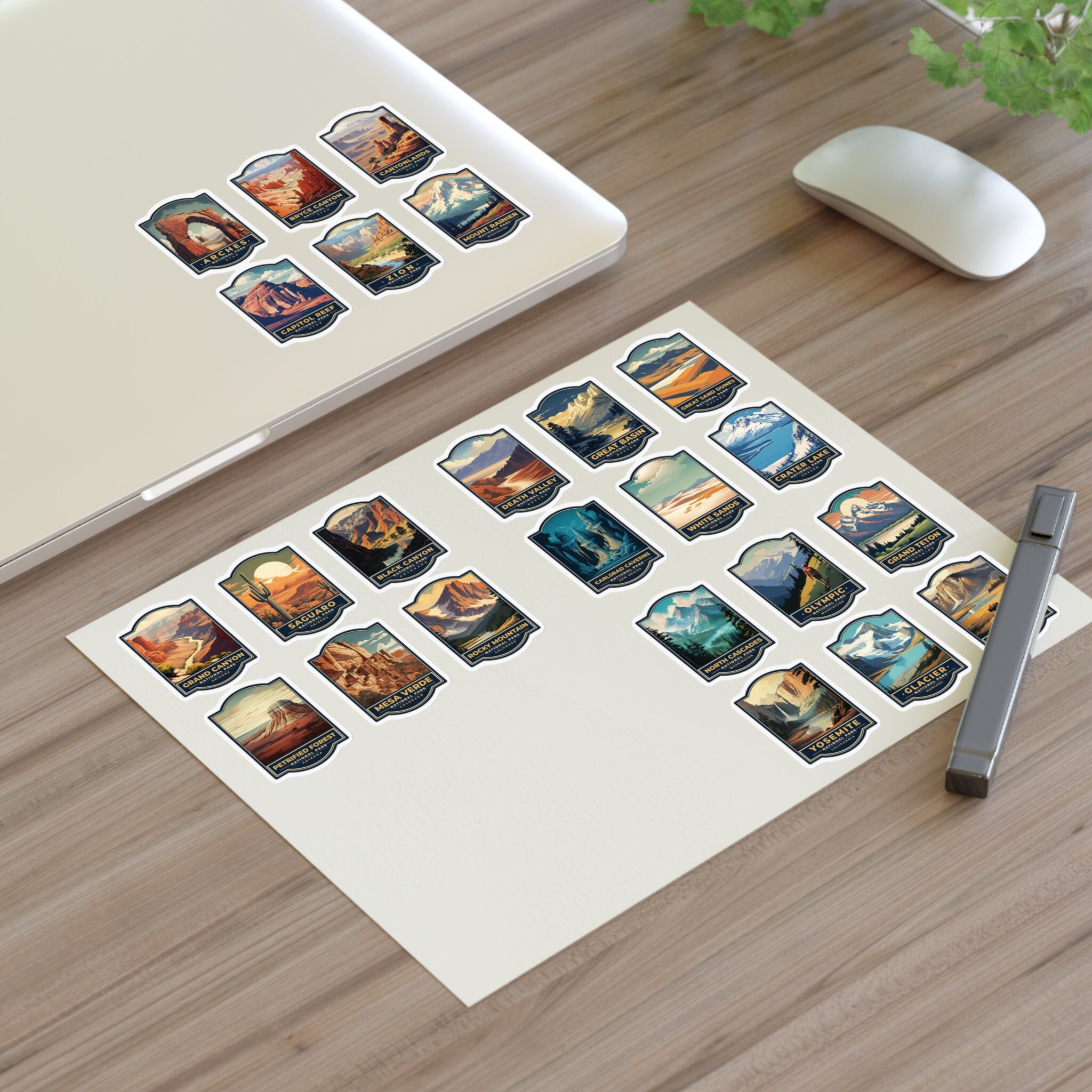 24 National Parks Stickers | Pack 02 | Nature Stickers | Adventure ...