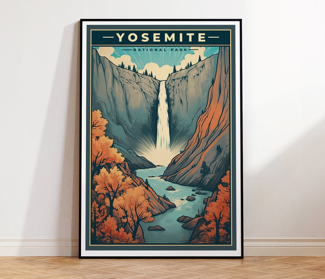 3 National Park Vintage Travel Posters, Set of 3, Trio Triptych, Print ...