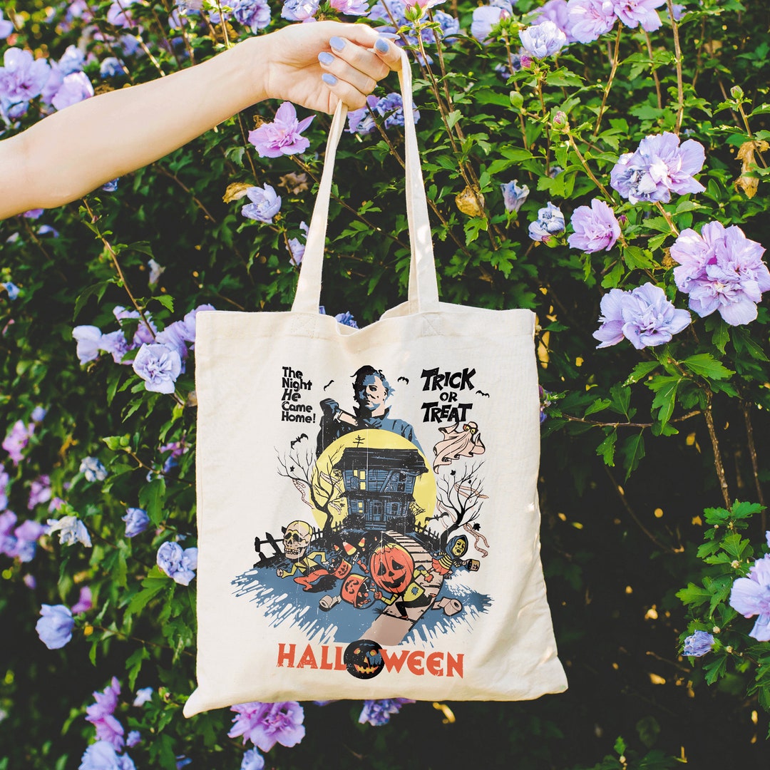 Michael Myers Tote Bag Halloween Horror Tote Bag the Night - Etsy