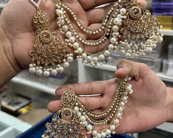 Pearl jhumka set discount