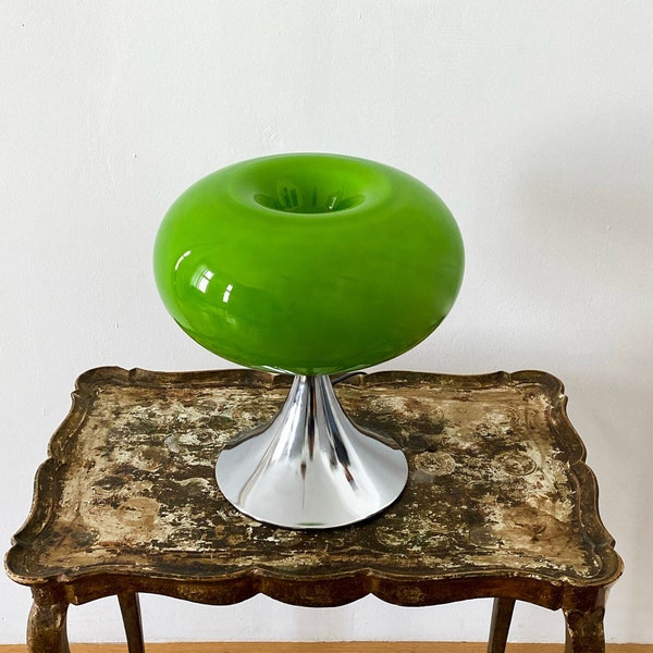 Lampe de table de l’ère spatiale verte | Lampe de bureau design rétro | décoration intérieure vintage | Lampe décorative années 70