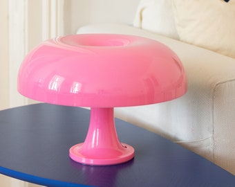 Lampe de table Design du milieu du siècle | Lampe champignon en rose | Style de lampe vintage | Lampe de salon années 60 | Lampe champignon