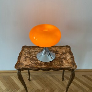 Orange Donut Lamp Colorful glass lamp Retro living room lamp in the style of the 60s beautiful table lamp for home image 5