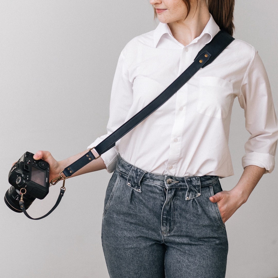 Camera Crossbody Strap Single Camera Harness Leather Camera Etsy