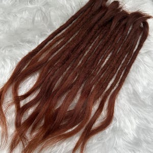 Human hair Dreadlock Extensions – Reddish brown