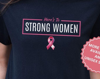 We Wear Pink Strong Women Breast Cancer Awareness Shirt, Cancer Support Pink Ribbon T-Shirt, Fight October Gift, Family Breast Cancer Tshirt