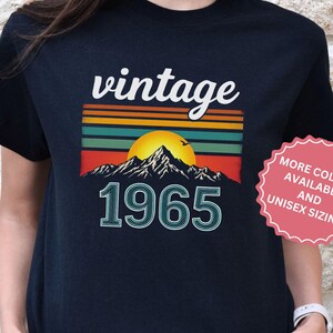 Vintage 60th Birthday Birth Year Shirt, Papa Birthday Gift, 1965 Birthday T-shirt, Retro Limited Edition Bday T-Shirt, 60th Birthday Party T