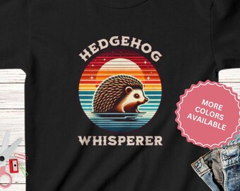 Funny Kids Tee Hedgehog Shirt, Children's Animal Tee, Cute Hedgehog T-shirt, Youth Size Pet TShirt, Hedge hog Lover Gift