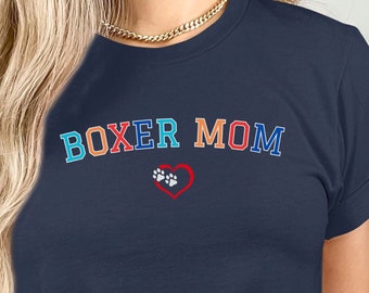 Dog Mom Boxer Dog Shirt, Boxer Mom TShirt, Dog Lover T-shirt, Dog Mama Shirt, Boxer Owner Tee, Mothers Day Gift 2025, Dog Grandma Shirt
