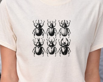 Funny Beetle Shirt, Entomology Bug T-Shirt, Goblincore Insect Tshirt, Future Entomologist Tee, Nature Lover Gift, Praying Mantis T Shirt