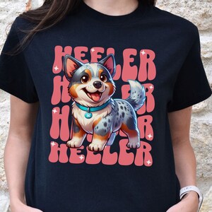 Cute Australian Cattle Dog Shirt, Heeler Owner & Coffee Lover Gift, Aussie Dog Dad Tshirt, ACD Dog Mom Gift, dog grandma shirt