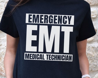 EMT Shirt, Emergency Medical Technician First Responder, EMS Paramedic Student T-Shirt, Life Saving Service Tee Appreciation Week 2025 Gift