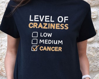 Camiseta del signo zodiacal Cáncer, camiseta de horóscopo astrológico, regalo de cumpleaños de junio/julio para ella, camiseta de la constelación del cangrejo, camiseta para amantes de la astrología
