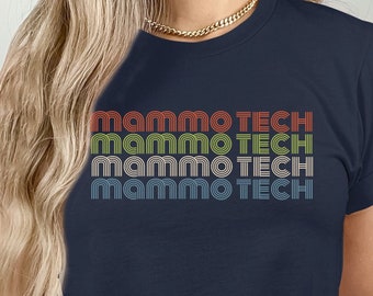 Retro Mammo Tech Shirt, Breast Cancer Awareness Mammogram Technologist tshirt, Gift for her, 2025 Rad Tech Week T-Shirt, XRay Tech Gift