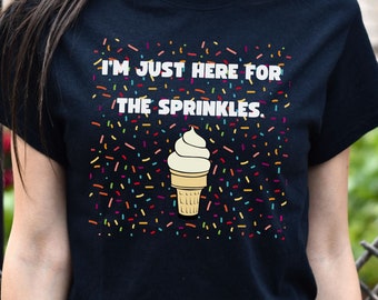 Camiseta divertida de helado, camiseta divertida para amantes de los postres, camiseta para disfrutar de las vacaciones de verano, regalo para amantes del helado, camiseta de comida, regalo de cumpleaños para ella