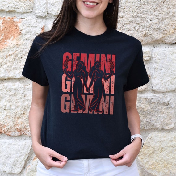 Print Gemini T Shirt Horoscope Top Zodiac Astrology Tshirt Print Gemini T Shirt Horoscope Top Zodiac Astrology Tshirt