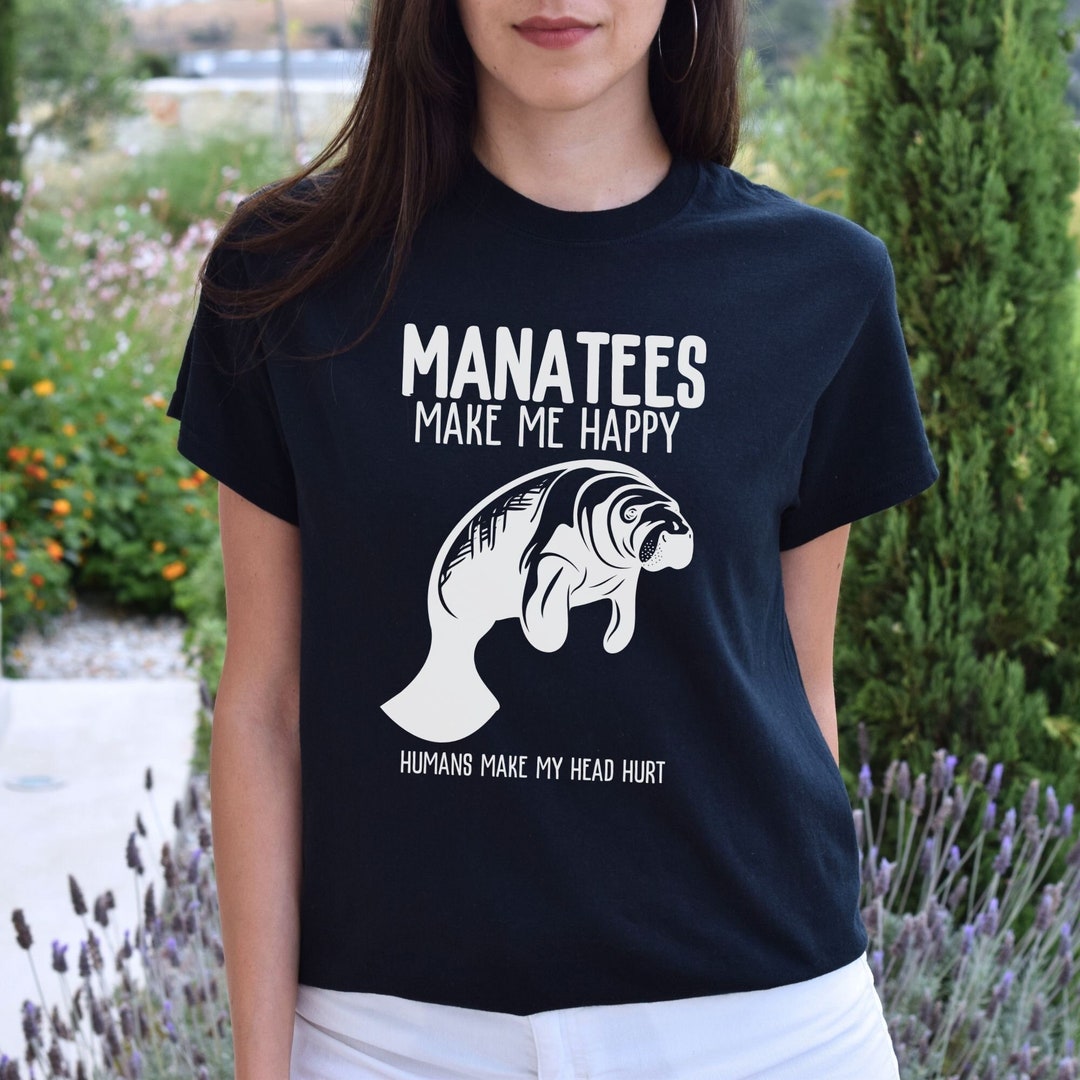 Cute Humans Make My Head Hurt Manatee Shirt, Chubby Mermaids Tshirt