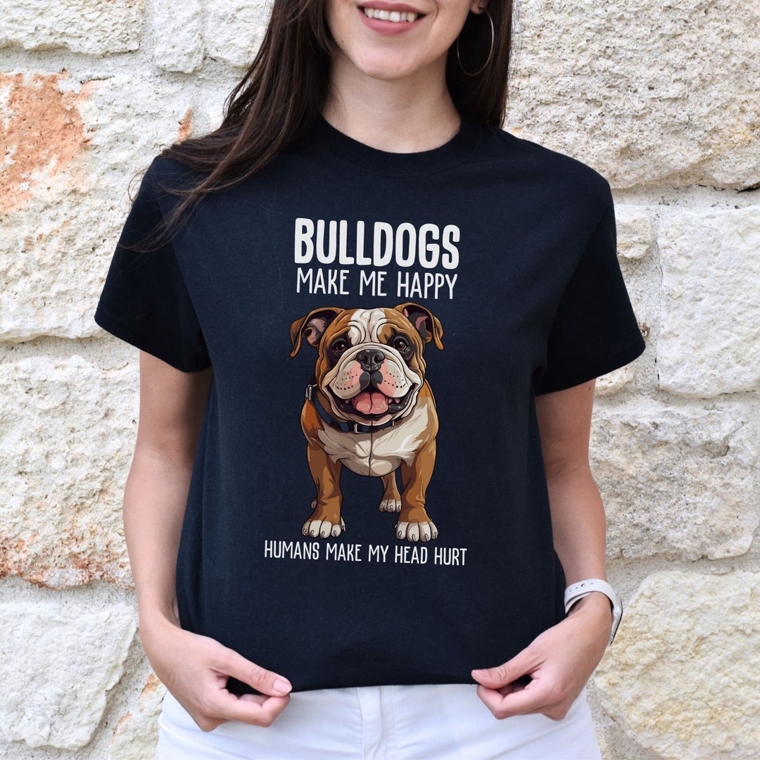 Cute English Bulldog Shirt, Funny British Bulldog Lover Tee, Bull