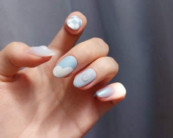 Korean Style Cute Press On Nails