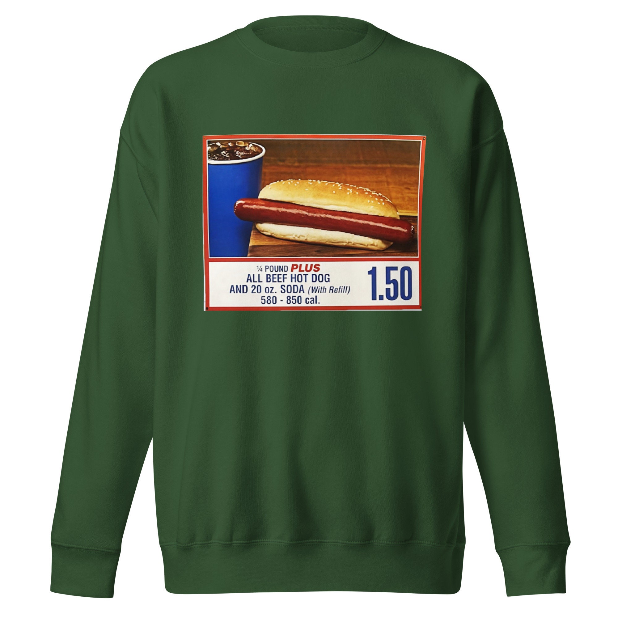 Costco Hot Dog Crewneck Sweatshirt - Etsy