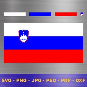 Slovenia flag svg layered, Slovene flag svg, Slovenian flag cricut, Slovenia flag png, Slovene flag png