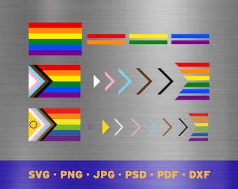 Pride flag svg layered, Rainbow flag svg, Rainbow flag cricut, Pride flag png, Rainbow flag png