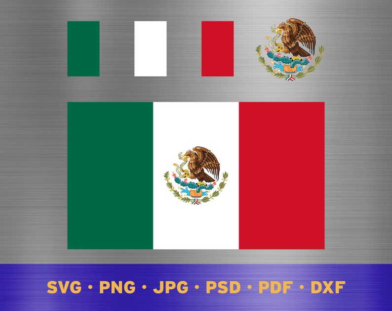 Mexican Flag Svg Layered, Mexico Flag Svg, Mexican Flag Cricut, Mexico