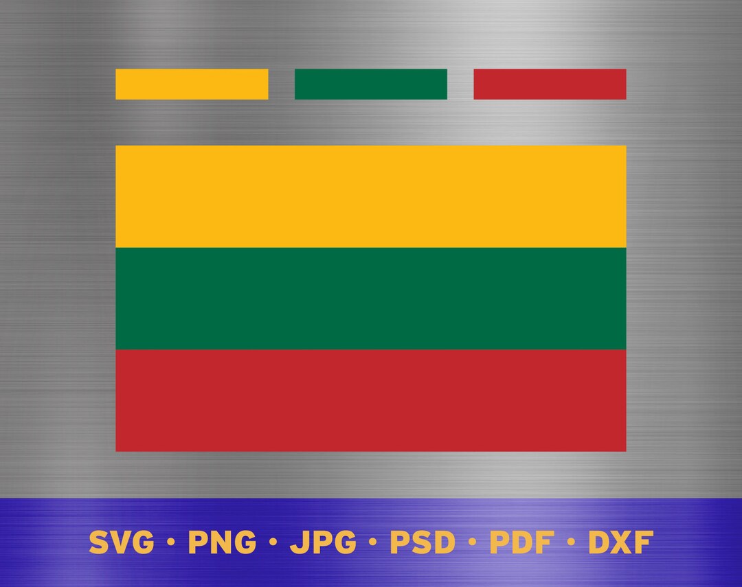 Lithuania Svg Lithuania Flag Svg Layered, Lithuanian Flag Svg, Lithuanian Flag Cricut ...