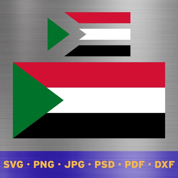 Sudan flag svg layered, Sudanese flag svg, Sudanese flag cricut, Sudan flag png, Sudanese flag png