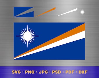 Marshall Islands flag svg layered, Marshallese flag svg, Marshallese flag cricut, Marshall Islands flag png, Marshallese flag png