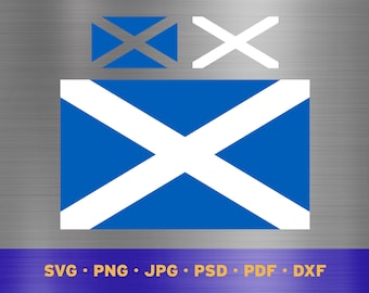Scotland flag svg layered, Scottish flag svg, Scottish flag cricut, Scotland flag png, Scottish flag png