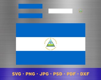 Nicaragua flag svg layered, Nicaraguan flag svg, Nicaraguan flag cricut, Nicaragua flag png, Nicaraguan flag png