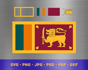 Bandera de Sri Lanka svg en capas, bandera de Sri Lanka svg, bandera de Sri Lanka cricut, bandera de Sri Lanka png, bandera de Sri Lanka png