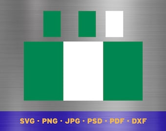 Nigeria flag svg layered, Nigerian flag svg, Nigerian flag cricut, Nigeria flag png, Nigerian flag png