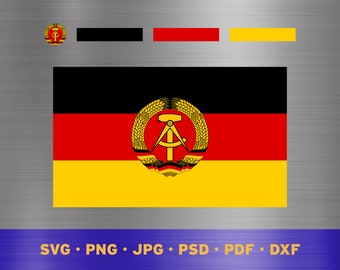 East Germany flag svg layered, East German flag svg, East German flag cricut, East Germany flag png, East German flag png