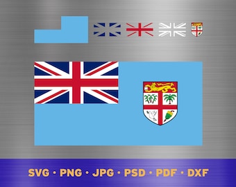 Fiji flag svg layered, Fijian flag svg, Fijian flag cricut, Fiji flag png, Fijian flag png