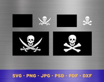 Jolly Roger flag svg layered, Pirate flag svg, Pirate flag cricut, Jolly Roger flag png, Pirate flag png