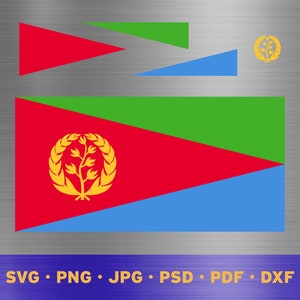 Drapeau érythréen svg en couches, svg drapeau érythréen, cricut drapeau érythréen, drapeau érythréen png, drapeau érythréen png