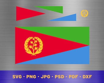 Eritrea flag svg layered, Eritrean flag svg, Eritrean flag cricut, Eritrea flag png, Eritrean flag png