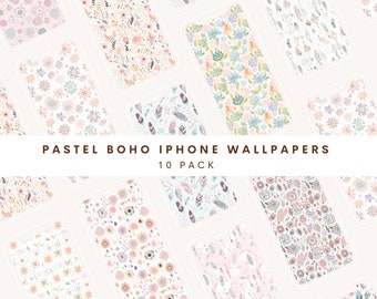 Pastel Boho IPhone Wallpaper | IPhone Background | Boho Pattern | Pastel Boho Background | Pastel Boho Phone | Boho Background | Bohemian