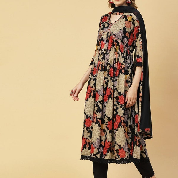 MIRNA [3XL / 46] - Alia cut kurti set