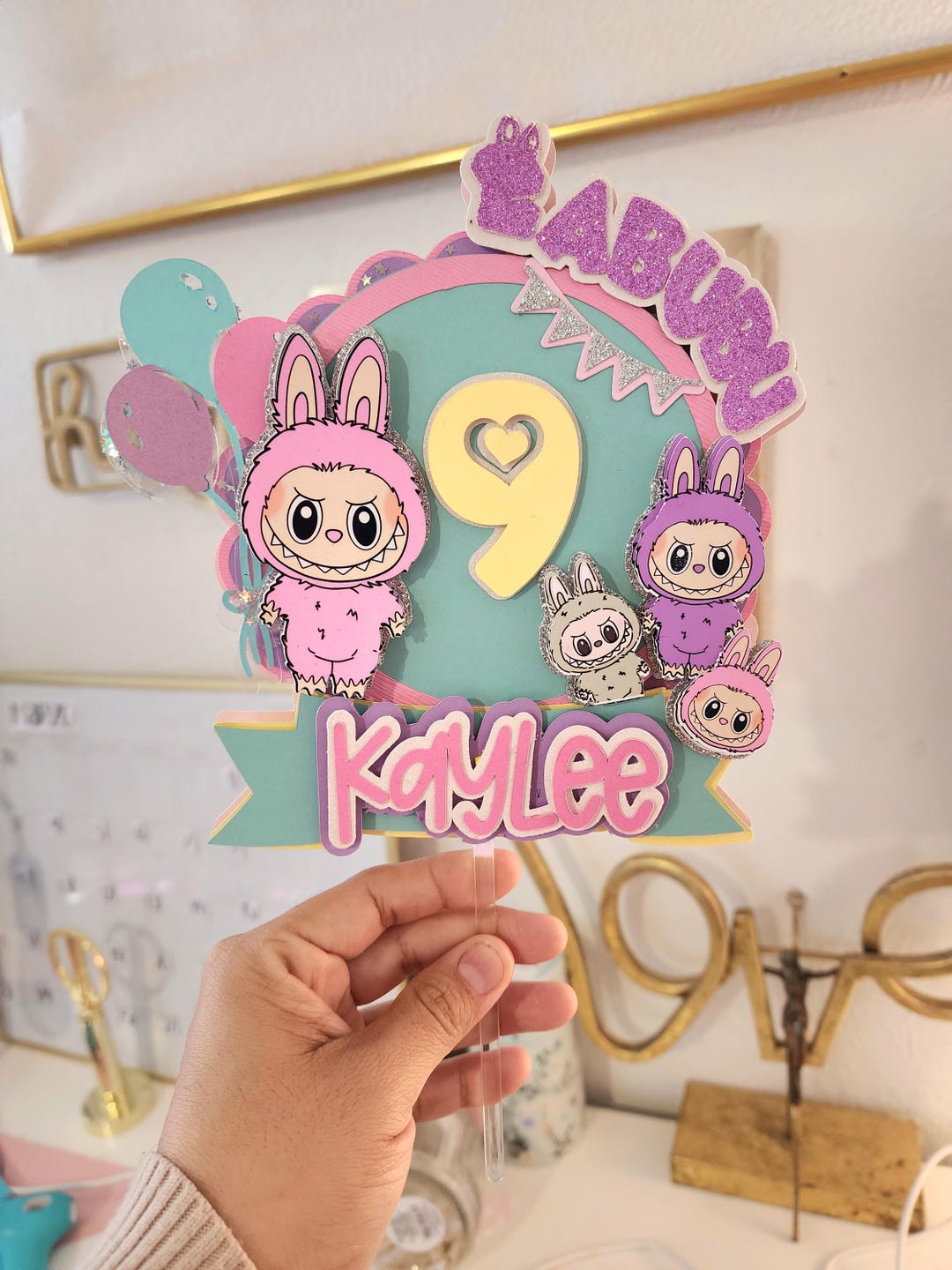 Labubu Cake Topper For A Colorful Labubu Birthday Labubu Cake Topper Birthday Il Ilcj