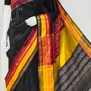 Exclusive Odisha Ikkat Kathiphera pure silk Saree