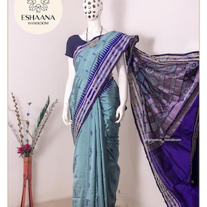 Exclusive pasapalli Odisha Ikkat Pure silk saree